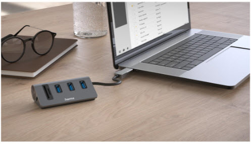 Hama 00200140 station d'accueil USB 3.2 Gen 1 3.1 Gen 1 Type A Neuf - vue 3