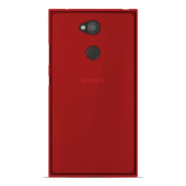 Coque silicone unie compatible Givré Rouge Sony Xperia L2
