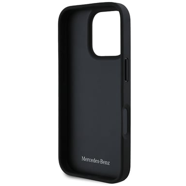 Funda Mercedes para iPhone 16 Pro 6.3'' negro funda dura Cuero Urbano