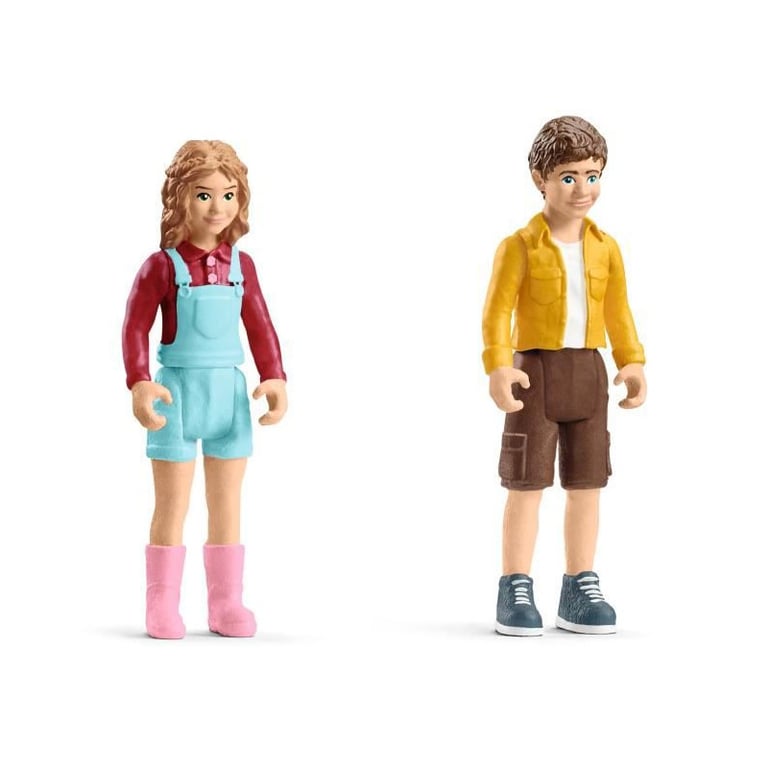 Cabane aventure dans les arbres coffret de 60 pièces détaillées avec balançoire 2 figurines d'enfant et figurines d'animaux - vue 4