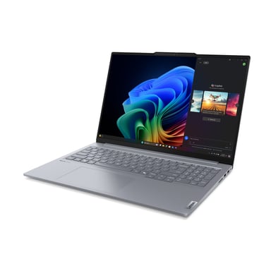 Lenovo ThinkBook 16 G7 QOY Copilot+ PC Snapdragon X1P-42-100 Portátil 40,6 cm (16'') WUXGA 16 GB LPDDR5x-SDRAM 512 GB SSD Wi-Fi 7 (802.11be) Windows 11 Pro Italiano Gris
