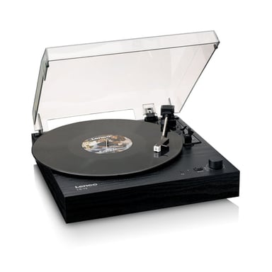 Lenco LS-15BK platine Tourne-disque entraîné par courroie Noir