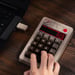 8Bitdo Retro 18 Mechanical Numpad – C64 Edition clavier numérique PC Bluetooth/USB/RF Wireless Gris