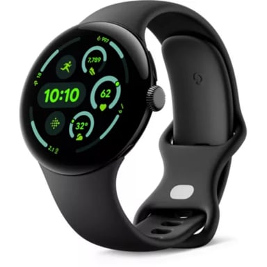 Pixel Watch 3 (Bluetooth) cassa da 45 mm con cinturino nero opaco