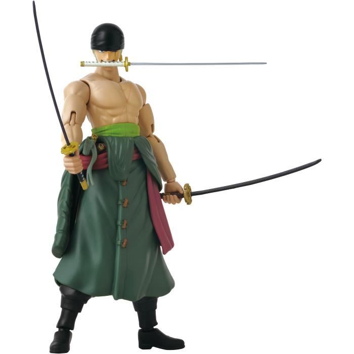 Figurine Anime Heroes Bandai One Piece Zoro Style 3 Épées 17 Cm 16 Points D'articulation - vue 4