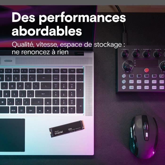 Crucial P510 .2 PCI Express 5.0 NVMe TLC Neuf - vue 4