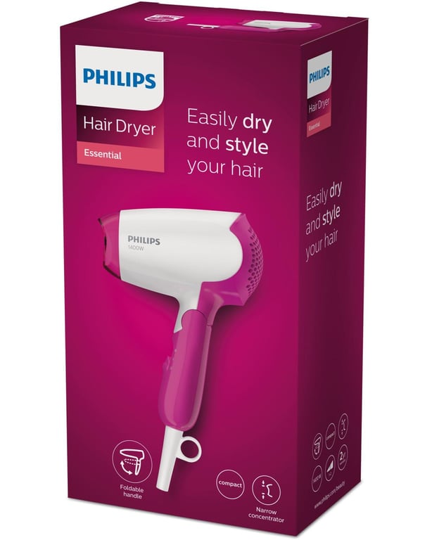 Sèche-Cheveux Philips BHD003/00 – 1400 W, Compact, Pliable - vue 2