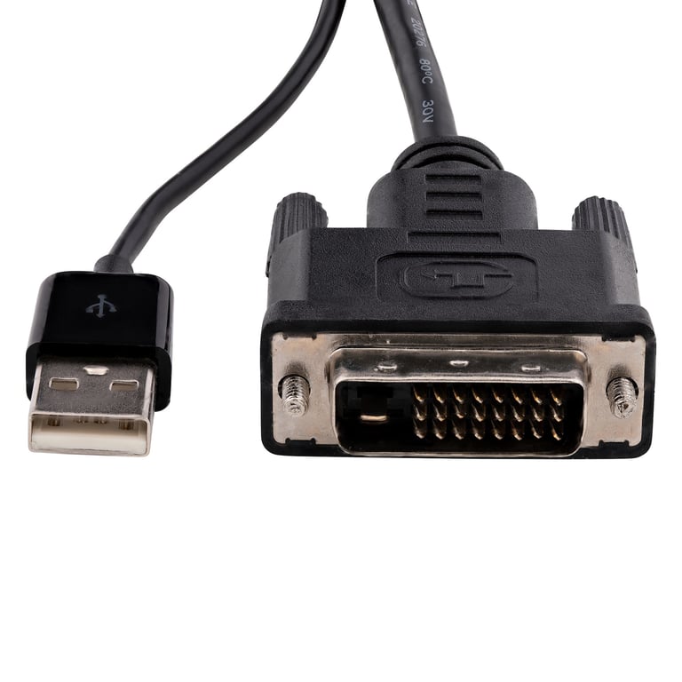 StarTech.com Adaptateur DVI vers DisplayPort avec alimentation USB Convertisseur vidéo DVI vers DP 1920 x 1200 Adaptateur vidéo liaison double DVI D pour DisplayPort F ... - vue 2