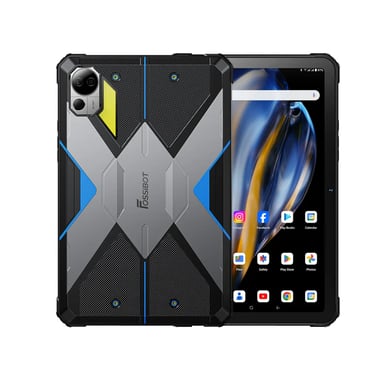 FOSSiBOT DT2 Tablet robusto, Android 13, 4G Dual SIM, schermo IPS da 10,4'' 1200x2000, MTK Helio G99 Octa Core 2,0 GHz, 12 GB di RAM, 256 GB di ROM, WiFi 6, Bluetooth 5.0, fotocamera 64 MP + 32 MP - blu