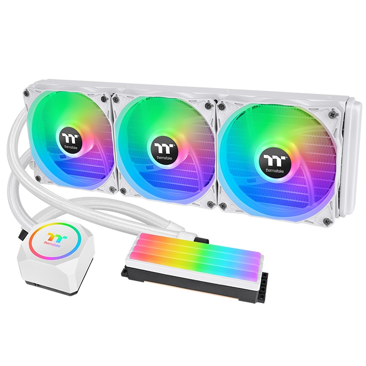 THERMALTAKE THERMALTAKE Floe RC 360 CPU & Memory AIO Snow Edition Neuf - vue 2