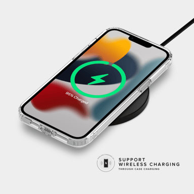 Coque antibactérienne antichoc hybride invisible pour Apple iPhone 13 Pro Max, Transparente