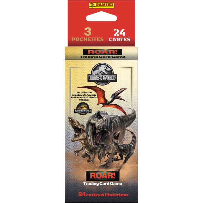 Cartes à collectionner Panini Jurassic World 4 Blister 3 pochettes - vue 2