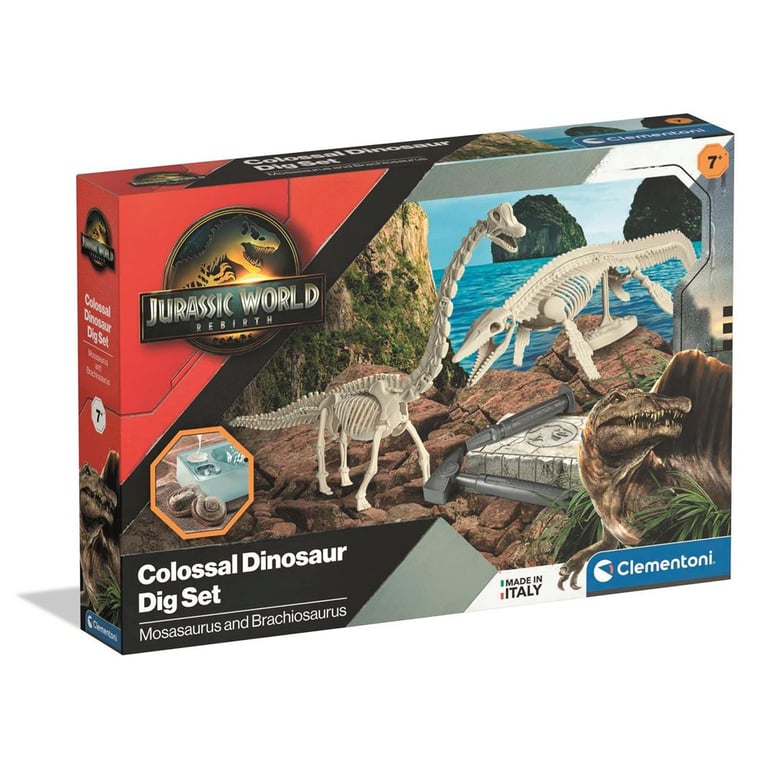 Jeu de sciences et d'expérience Clementoni Jurassic World Dig Kit Mosasaurus & Brachiosaurus - vue 3