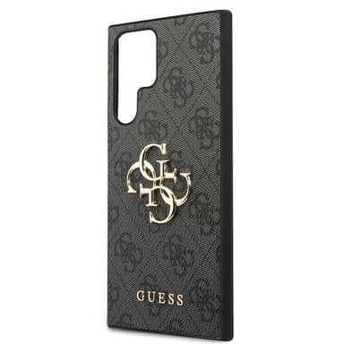 Coque Arrière pour Samsung Galaxy S22 Ultra à Motif 4G Élégant Gris