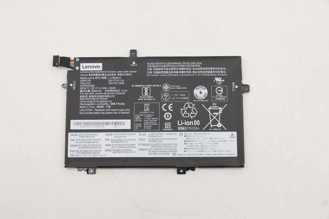 Lenovo 5B10W13896 composant de laptop supplémentaire Batterie Neuf
