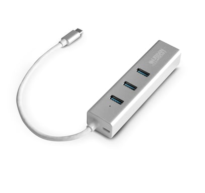 Urban Factory TCM02UF base para portátil y replicador de puertos USB 3.2 Gen 1 (3.1 Gen 1) Type-C Plata