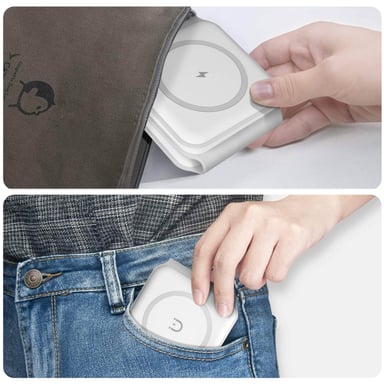 Station de Charge MagSafe pour iPhone Apple Watch et AirPods, Moxie Blanc