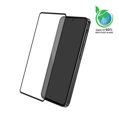 Pellicola protettiva in vetro temperato (60% vetro temperato riciclato) per Samsung Galaxy A35/A55 5G 2024, Nero
