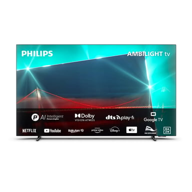 Philips 55OLED718/12 TV 139,7 cm (55'') 4K Ultra HD Smart TV Wifi Métallique