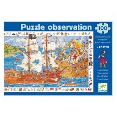 Piratas Observación Puzzle 100 Piezas - Juegos y Diversión