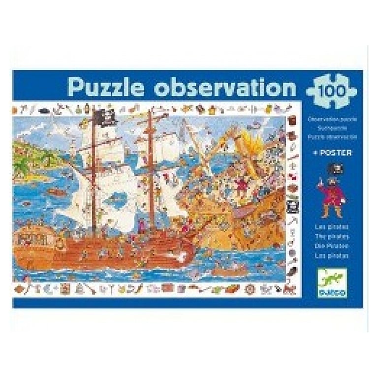 Djeco Les Pirates Puzzle 100 pièces - vue 2