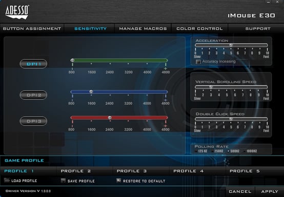 Adesso iMouse E30 ratón Oficina mano derecha RF inalámbrico Óptico 2400 DPI