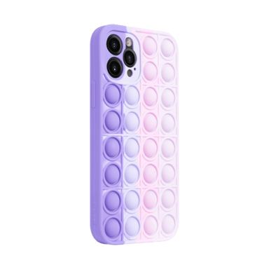 Custodia Popping Bubble per Apple iPhone 12/12 Pro, Rosa Viola