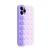 Custodia Popping Bubble per Apple iPhone 12/12 Pro, Rosa Viola