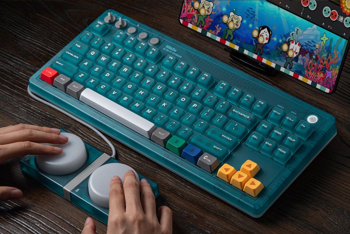 Clavier rétro 8BitDo Just For Games Qwerty 87 touches - vue 4