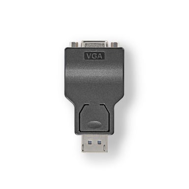 Nedis CCGB37935BK cambiador de género para cable DisplayPort VGA (D-Sub) Negro
