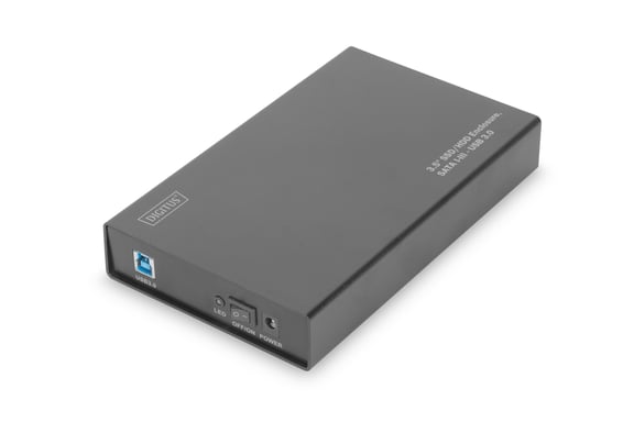 Digitus Boîtier de 3,5 po pour disque SSD/disque dur, SATA 3 - USB 3.0