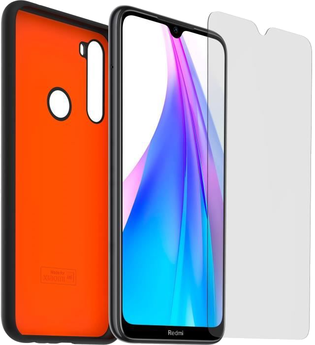Pack Coque et Verre trempé pour Xiaomi Remdi 8T + Assurance casse durant 12 mois