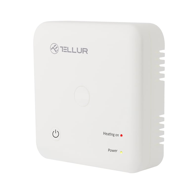 Termostato WiFi Tellur, calefacción central, blanco