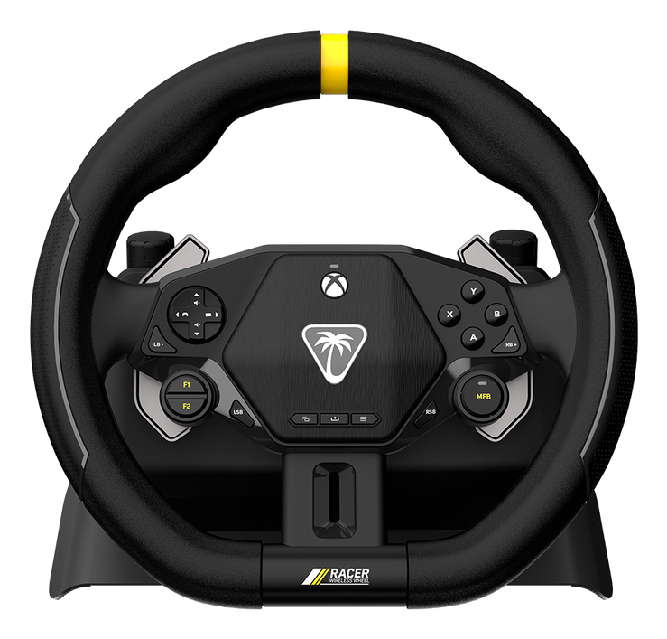 Turtle Beach Racer Système de volant de course sans fil sous licence officielle pour Xbox w/ connexion sans fil fiable et jusqu'à 30 h d'autonomie pour Series X et S, Xbox One et PC - Neuf