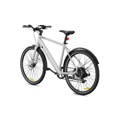 Bicicleta eléctrica DYU Stroll 1 de 250 W y 27 pulgadas para uso urbano con batería de 36 V y 9 Ah y freno de disco hidráulico doble