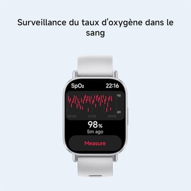 Xiaomi Redmi Watch 5 Active 5,08 cm (2'') LCD 49.1 mm Numérique 320 x 385 pixels Écran tactile Noir