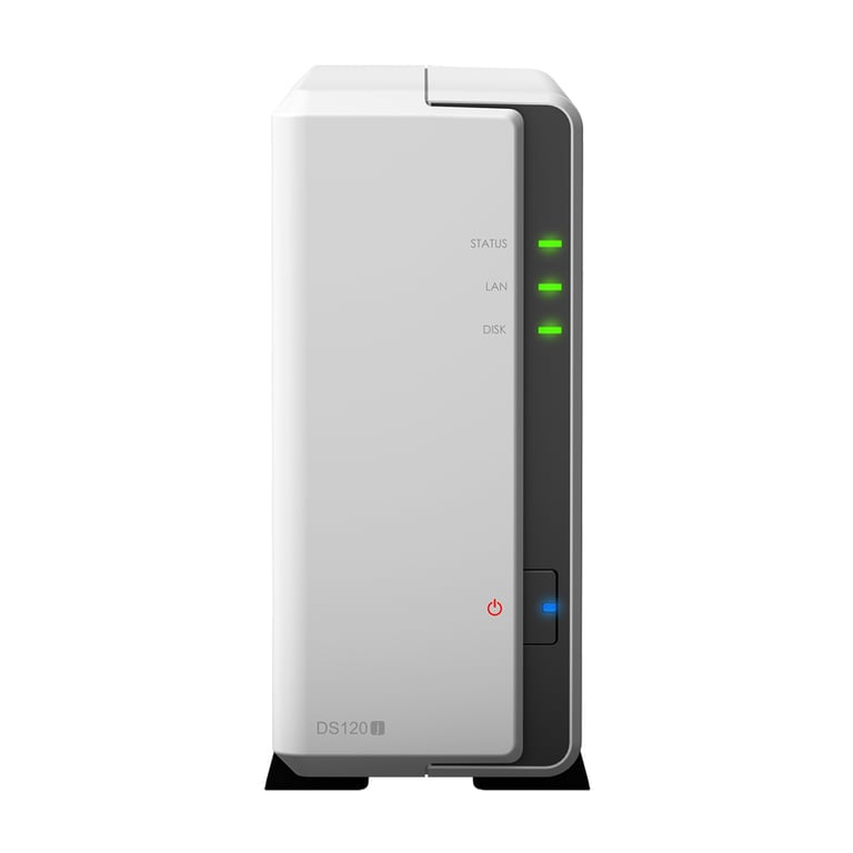 Synology DiskStation DS120j NAS Tower Marvell Armada 3700 88F3720 0 5 Go DDR3L 0 To DiskStation Manager Neuf