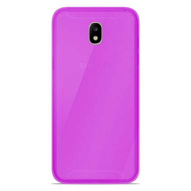 Coque silicone unie compatible Givré Violet Samsung Galaxy J7 2017