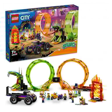 60339 Arena cascata LEGO® City con doppio looping e minifigure