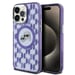 Custodia Karl Lagerfeld per iPhone 15 Pro Max 6,7'' viola Custodia rigida IML Monogram Karl&Choupette Head MagSafe