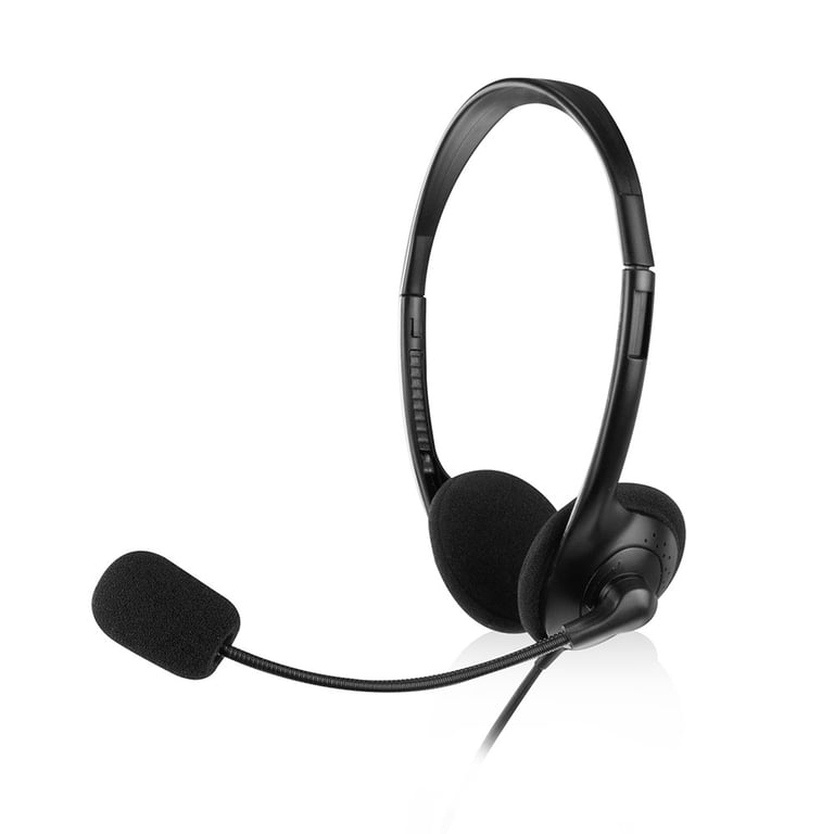 Casque Ewent EW3567 – Casque Avec Fil, Microphone Intégré et Son Stéréo