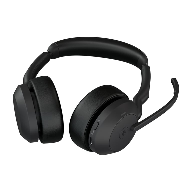 Jabra Evolve2 55 Casque Sans fil Arceau Bureau/Centre d'appels USB Type-C Bluetooth Socle de chargement - Neuf