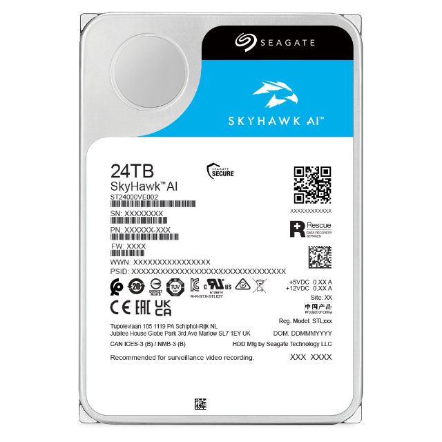 Seagate SkyHawk AI 24 To ST24000VE002 - vue 2