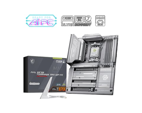 Carte Mère MSI MAG X870E TOMAHAWK MAX WIFI PZ AMD X870E Socket AM5 ATX DDR5 Wi-Fi 7 USB4 5G LAN