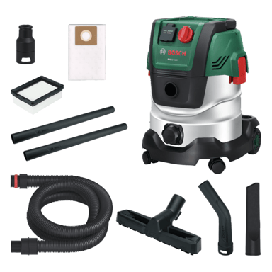 Aspirador universal BOSCH - PAS 20-220PRS - 1300W - 65 l/s - Depósito 20L - 220 mbar