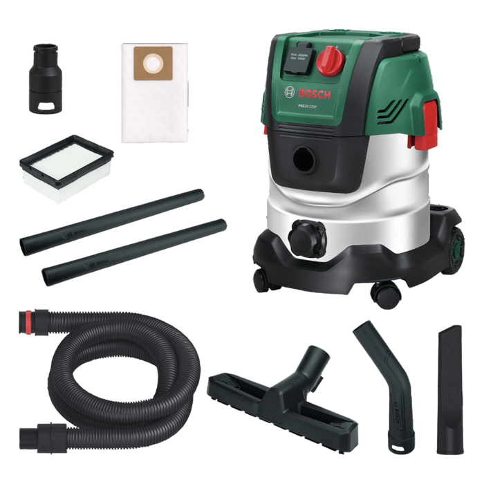 Aspirateur Universel Bosch PAS 20-220PRS – 1200 W, Réservoir 20 L, 220 mbar - vue 2