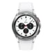 Galaxy Watch4 Classic 42mm Caja Plateada - Super AMOLED - Bluetooth - Pulsera Deportiva Blanca