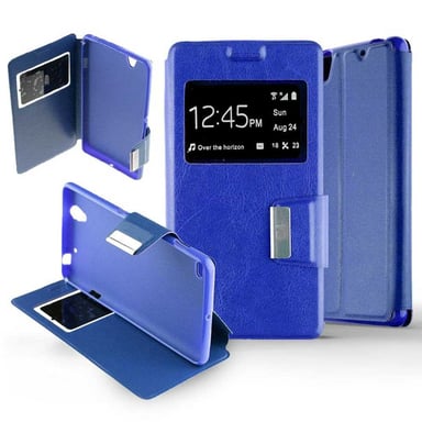 Etui Folio Bleu compatible Sony Xperia C4