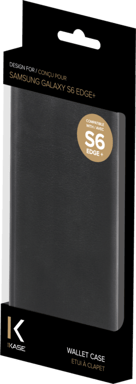 Custodia a conchiglia per Samsung Galaxy S6 Edge Plus, nero