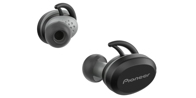 Pioneer E8 Auriculares deportivos inalámbricos con Bluetooth Negro, Gris